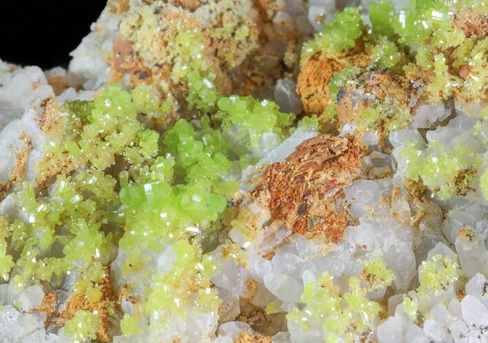 Pyromorphite Crystals on Quartz - China #63688